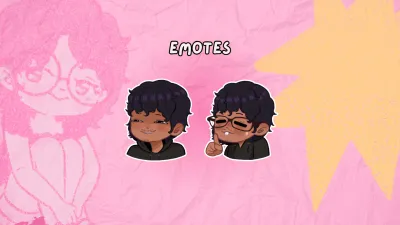 Vou fazer emotes/pngtubers fofos para você!